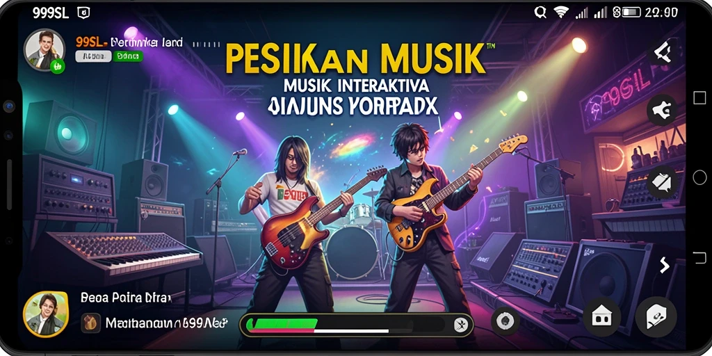 Screenshot gameplay 99SL menampilkan pemain beraksi dengan lagu-lagu favorit.