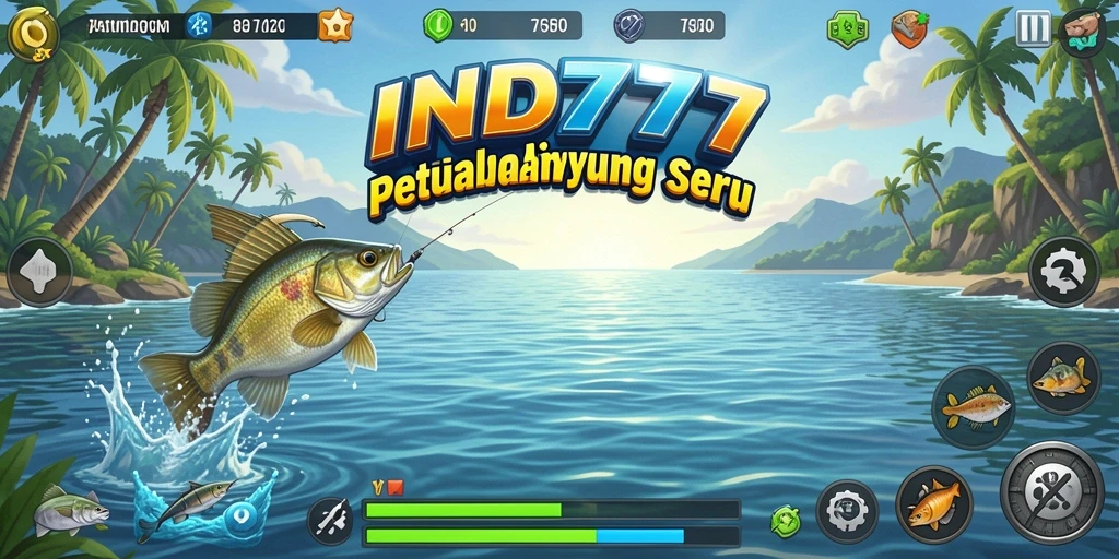 Gameplay IND777 yang mendebarkan saat memancing ikan.