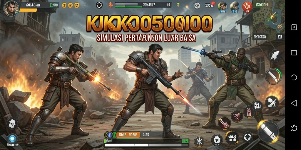 Tampilan gameplay KOKO5000 dengan aksi pertarungan yang intens.