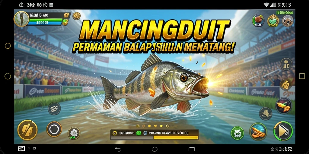 Gameplay balapan seru dalam MANCINGDUIT dengan kendaraan yang bertenaga.