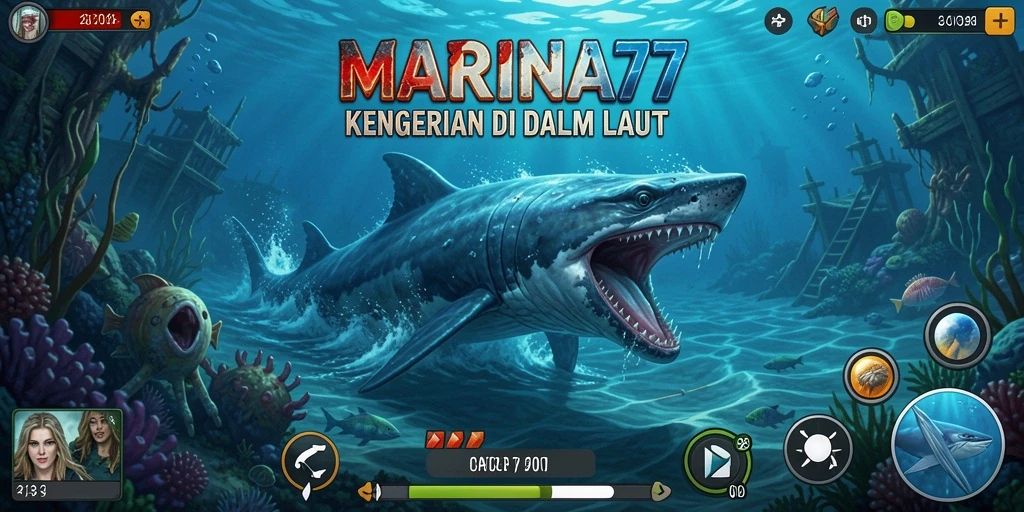 Tampilan gameplay yang menegangkan dan mencekam dari MARINA77.