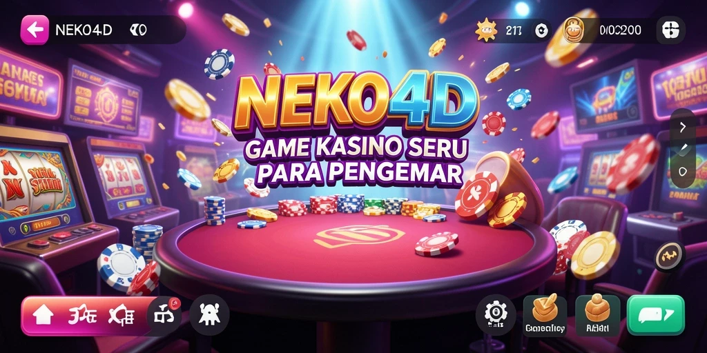 Screenshot utama NEKO4D menunjukkan keseruan gameplay Kasino.