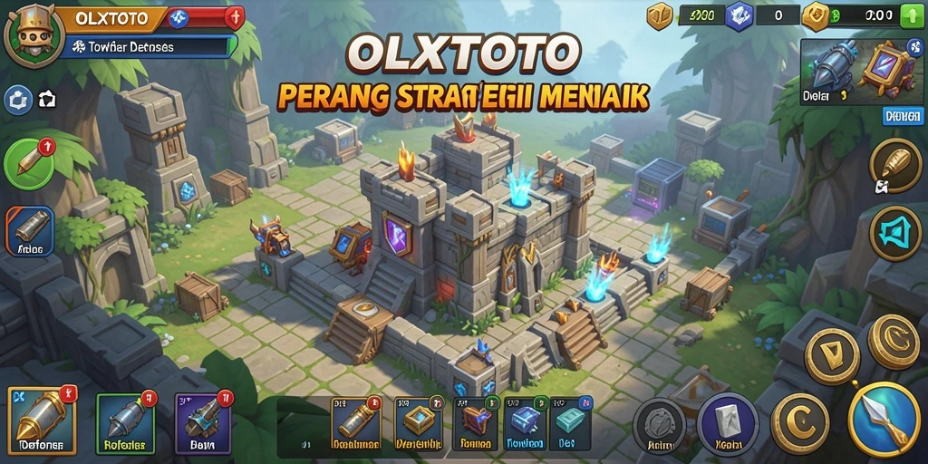 Tampilan gameplay OLXTOTO yang menegangkan dalam Tower Defense.