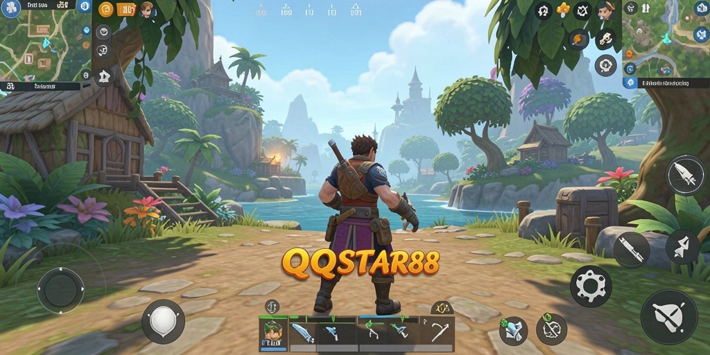 Tampilan menarik dari gameplay Open World QQSTAR88.